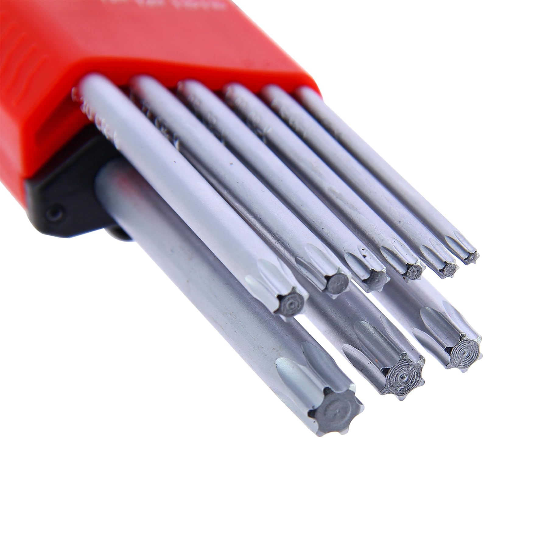 PRECISION STEEL Outillage à main 9 clés étoiles coudées T10-T50 torx