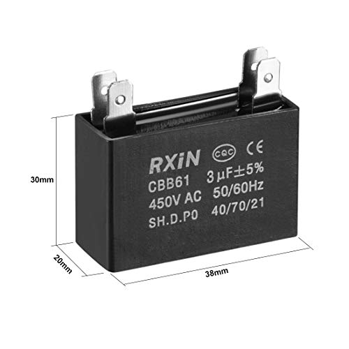 sourcing map CBB61 3µF condensateur 450V AC lot 2 moteur