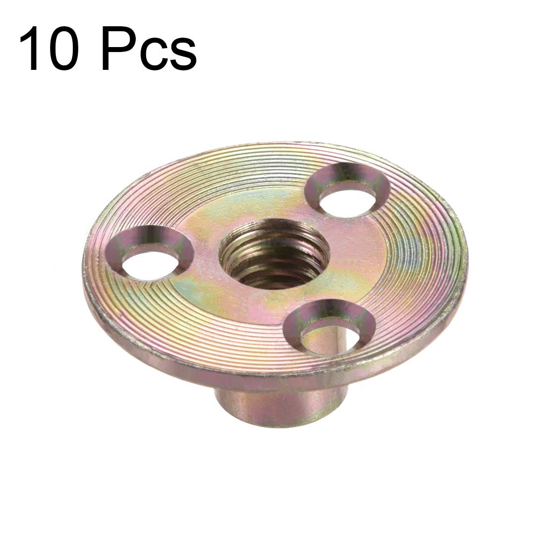 SOURCINGMAP écrou en T 3/8" acier carbone zingué 10pcs