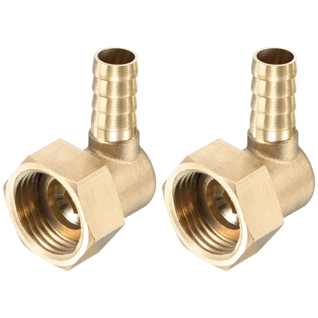 Sourcing Map G1/2 raccord coudé laiton 10mm lot 2