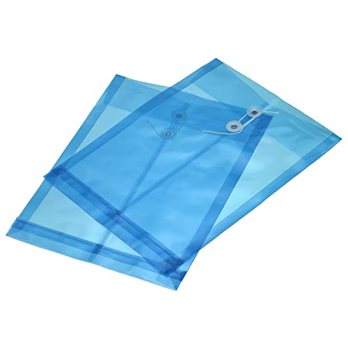 sourcing map enveloppe A4 bleue lot 5 plastique PP
