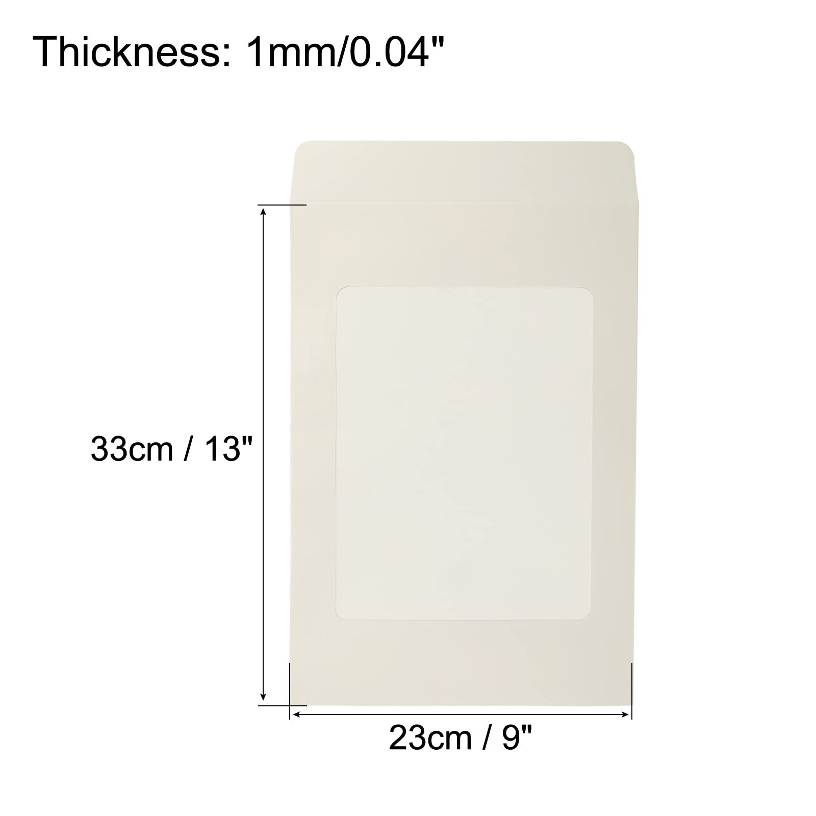 sourcingmap A4 enveloppe à fenêtre blanche lot 10 simple face