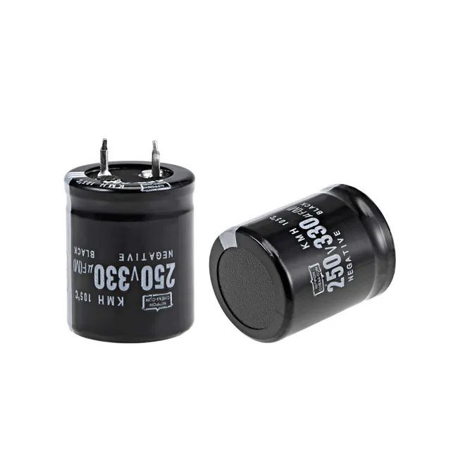 sourcing map 330uF 250V condensateur aluminium 8 pièces 105°C