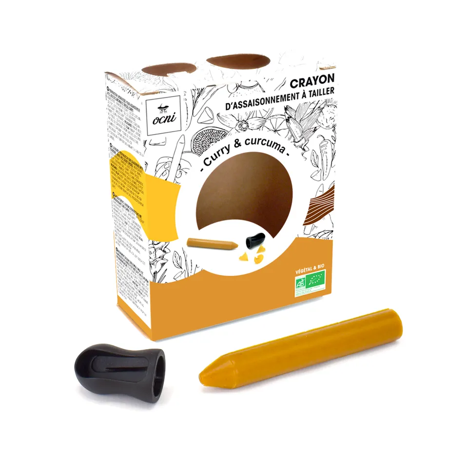 OCNI Coffrets 1 Crayon Curry Curcuma Bio Taille-crayon Inclus