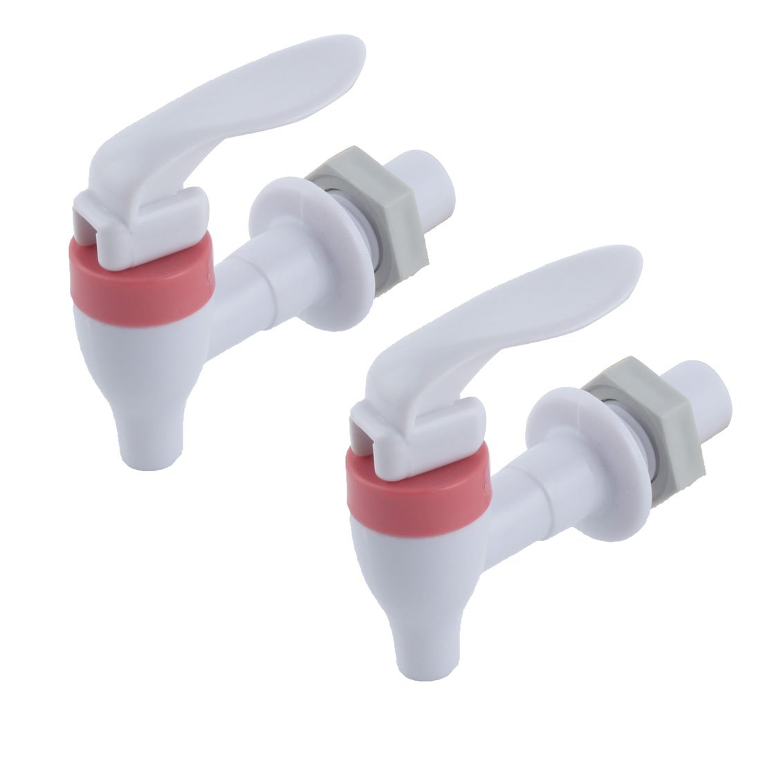 Sourcingmap robinet distributeur eau poussoir blanc 15 mm 2 pcs