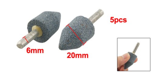 Sourcingmap Industrial Pointe à Meuler Conique Tige 6mm Lot 5