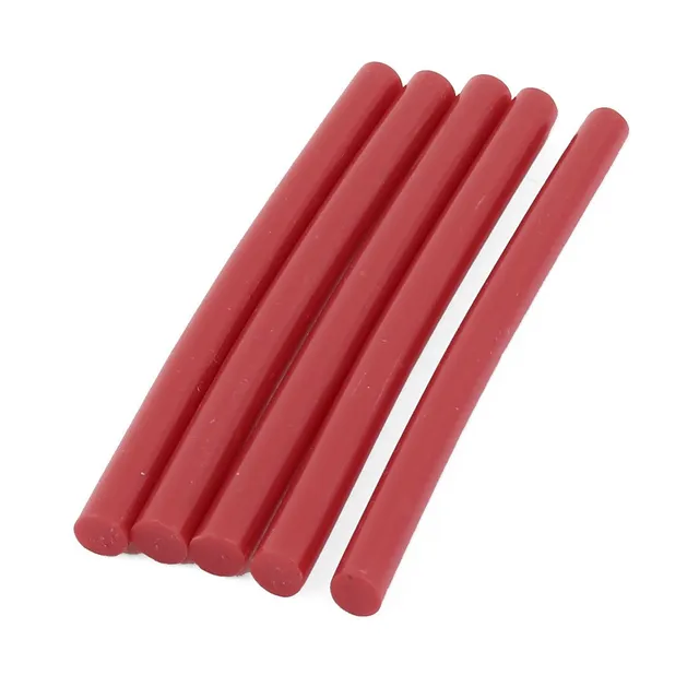 Sourcingmap Home & Garden bâton colle chaude 100x7mm rouge x5 EVA
