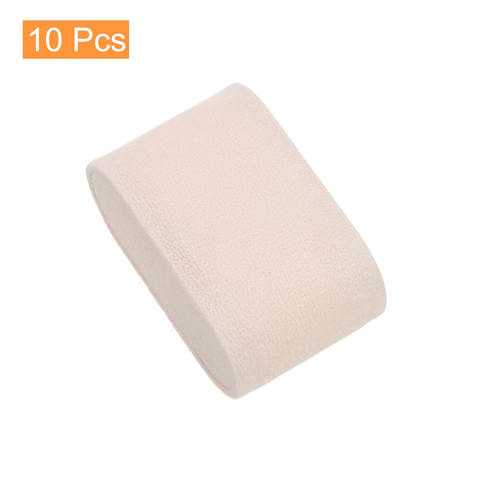 Sourcing Map Lot 10 coussins montre flanelle beige 73mm