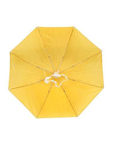 Sourcing Map Chapeau Parapluie Jaune Polyester 55cm Pêche