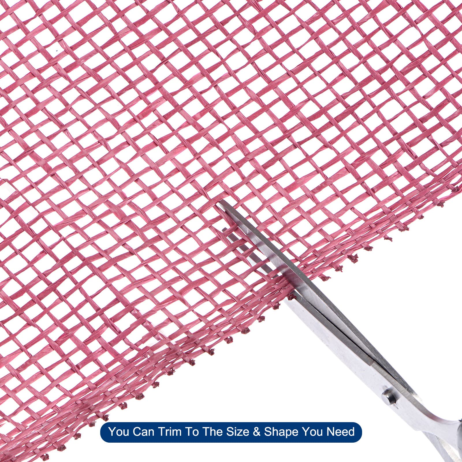 sourcingmap Home & Garden ruban maille jute bordeaux 1 rouleau extérieur