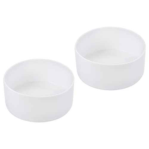 Sourcing Map 2 Protège-bouteille silicone blanc 90mm antidérapant