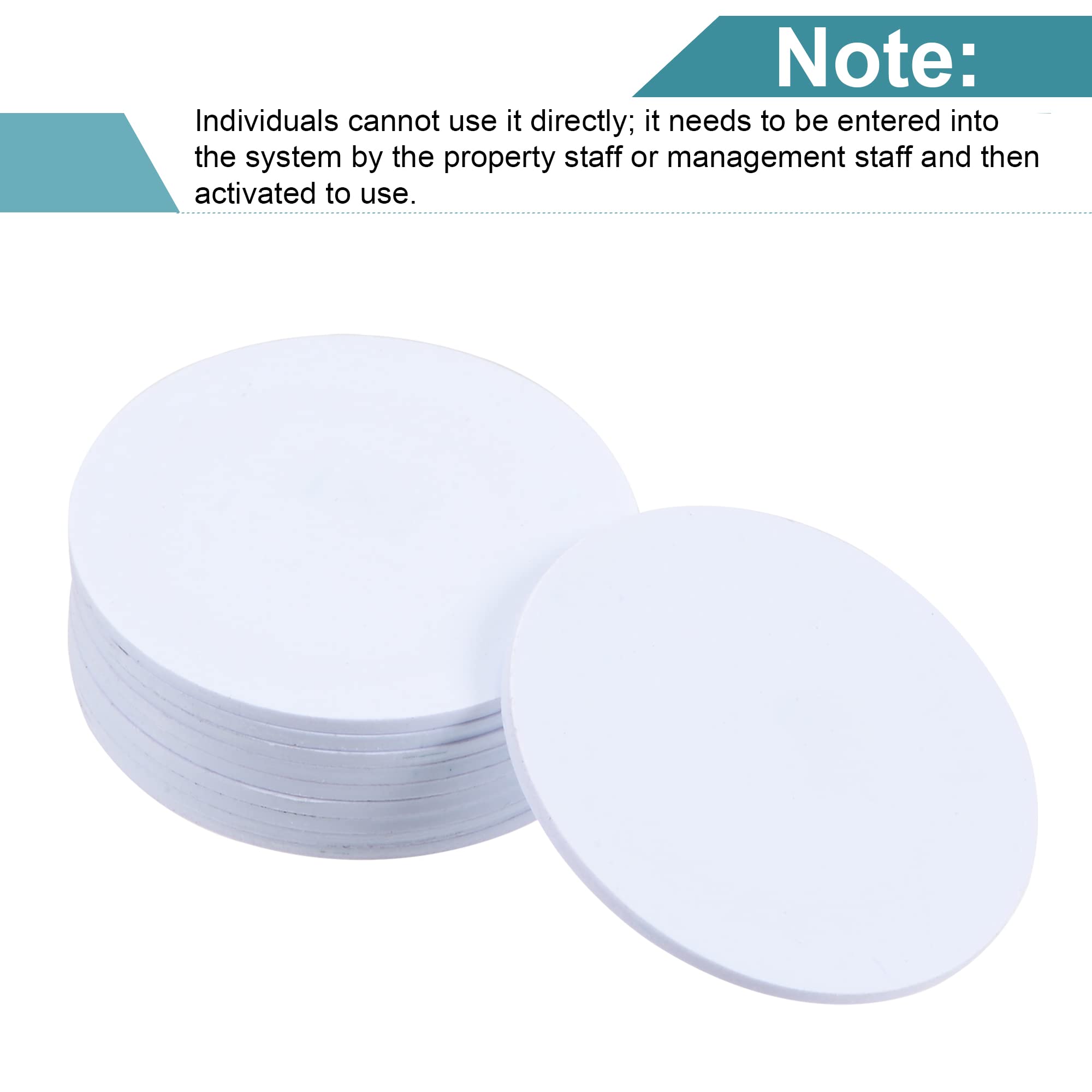 sourcing map Office pastille RFID 13,56MHz blanche lot 10 25mm