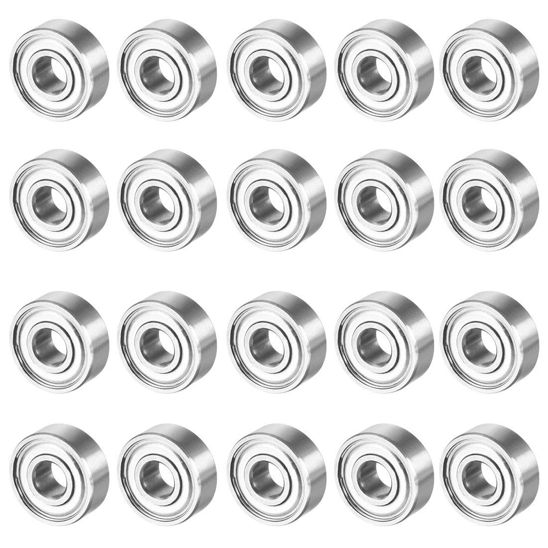 Sourcing Map roulement MR52ZZ 2x5x2,5mm 20 pcs acier
