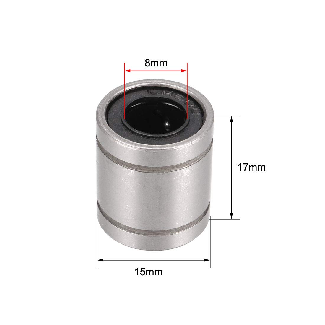 SOURCINGMAP LM8SUU roulement linéaire 8 mm lot 4