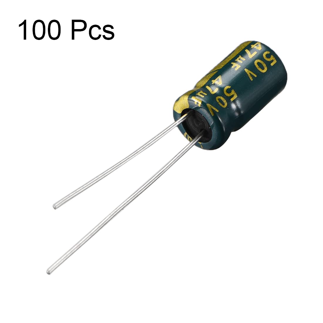 sourcing map condensateur faible ESR 47uF 50V 100 pièces 6.3x7mm