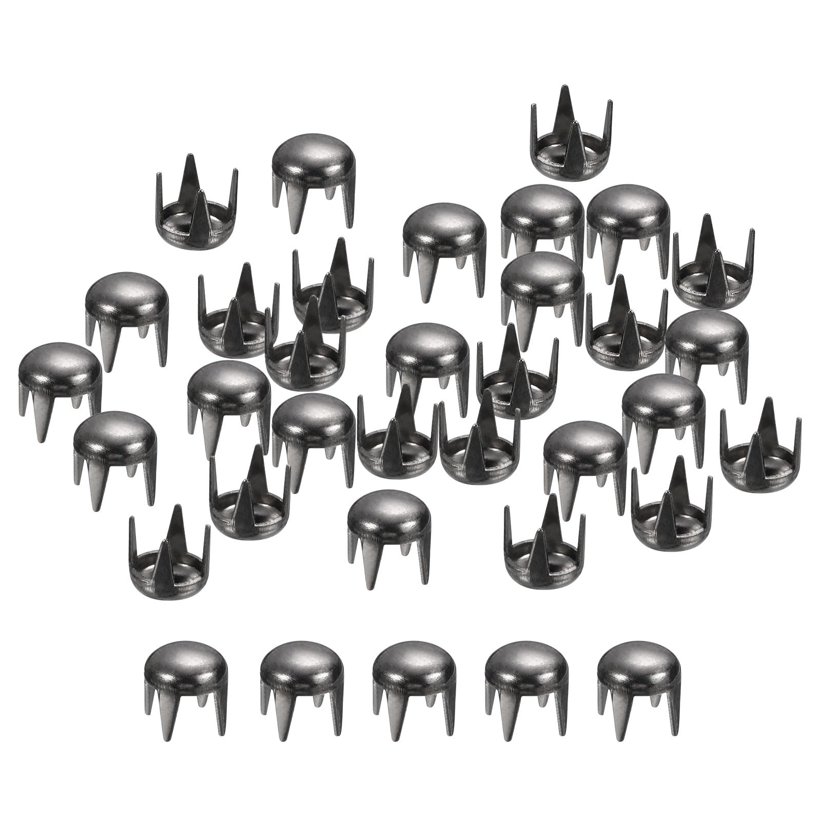 sourcing map Home & Garden clous ronds métal 4mm noir lot 200 laiton