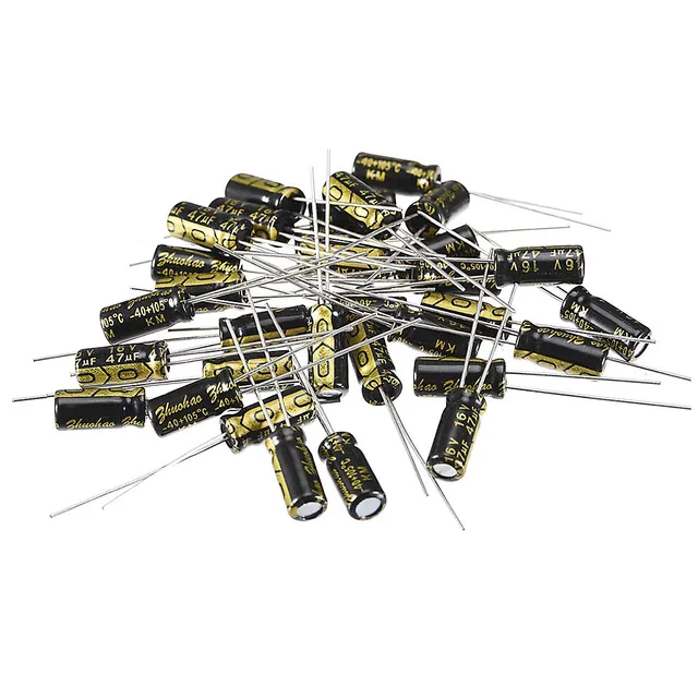 sourcing map 47uF 16V condensateur électrolytique alu lot 30