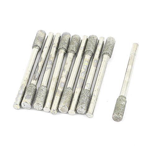 sourcingmap pointe meulage diamant 4 mm lot de 10