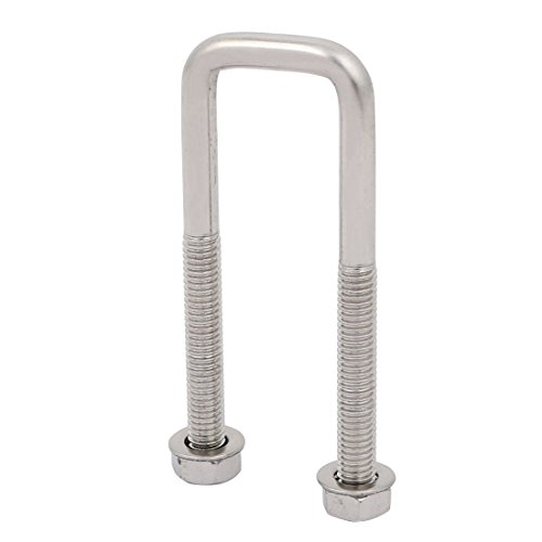 SOURCINGMAP boulon en U carré inox M6 20 mm écrous