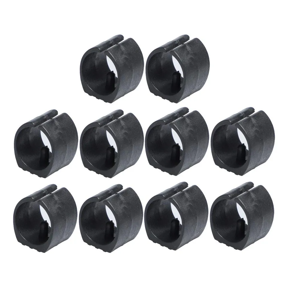 Sourcing Map patin chaise tube rond noir 20 mm 10 pcs