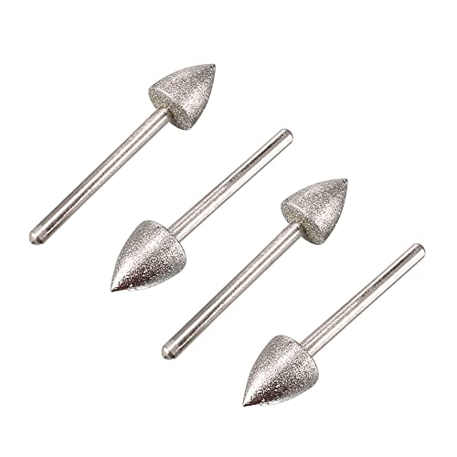 Sourcing Map Pointe diamant conique 10mm meule lot 4