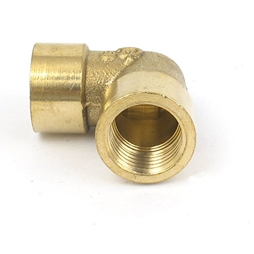Sourcingmap Raccord Coudé Laiton 1/4 BSP Femelle Lot 2