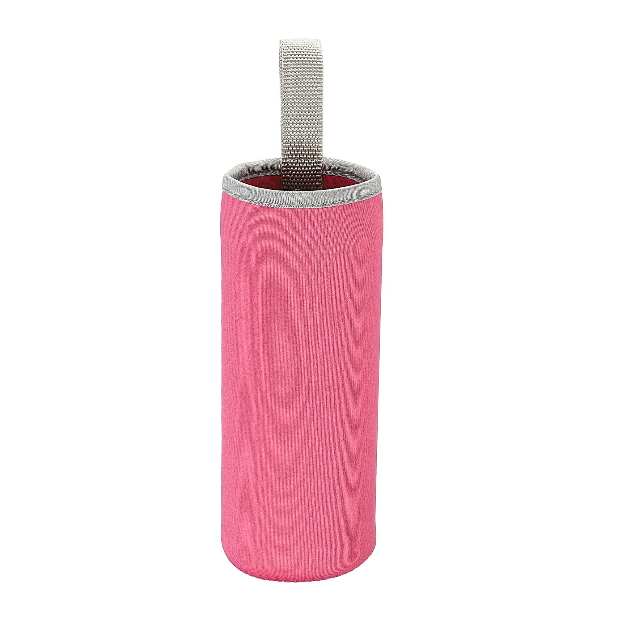 sourcing map Manchon bouteille 500 ml néoprène rose rouge lot de 2