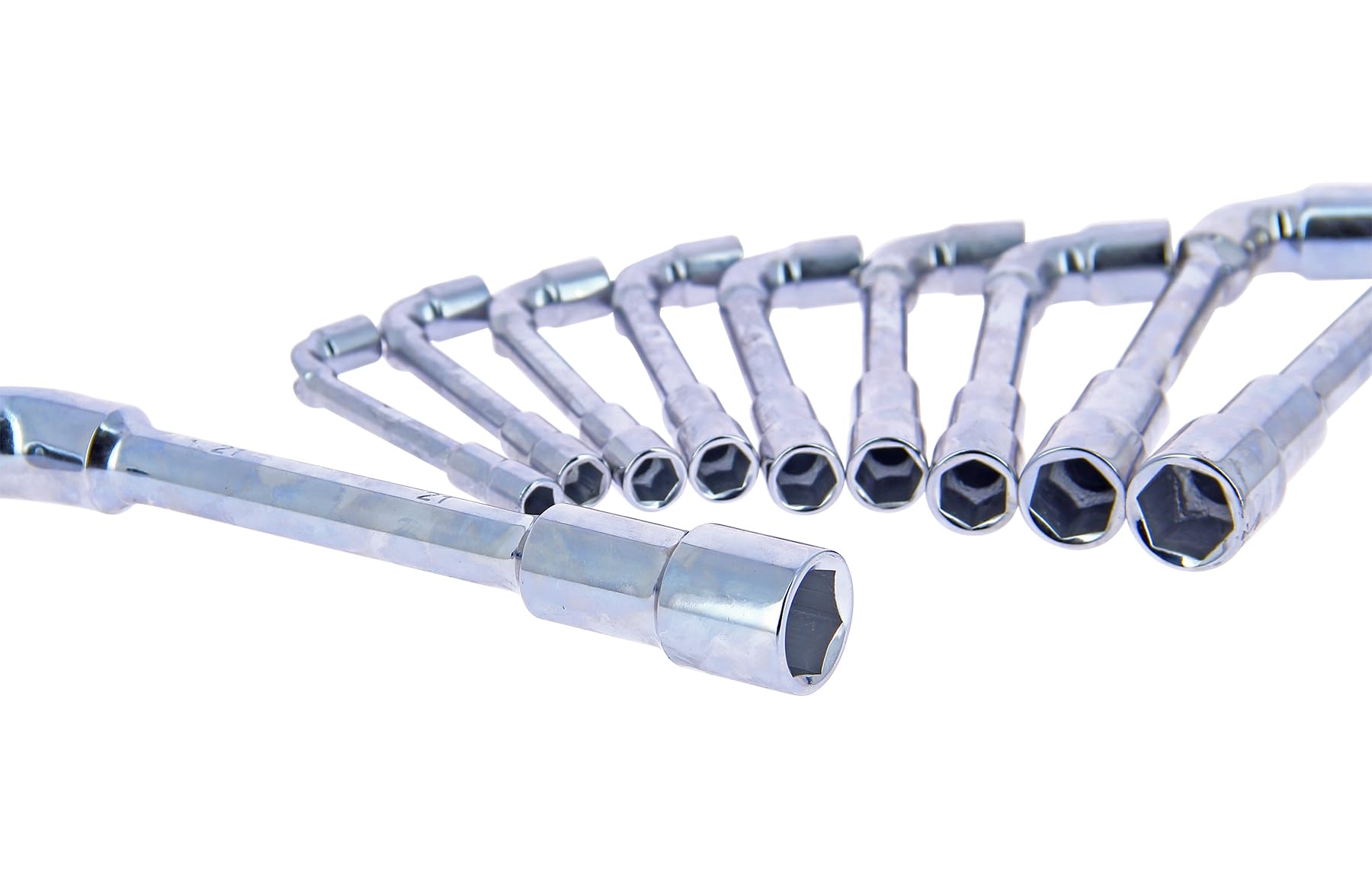 Precision Steel jeu 10 clés à pipe 8-21 mm chrome vanadium
