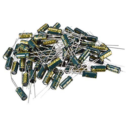 sourcing map 4.7uF 100V condensateur électrolytique 80pcs 5x11mm