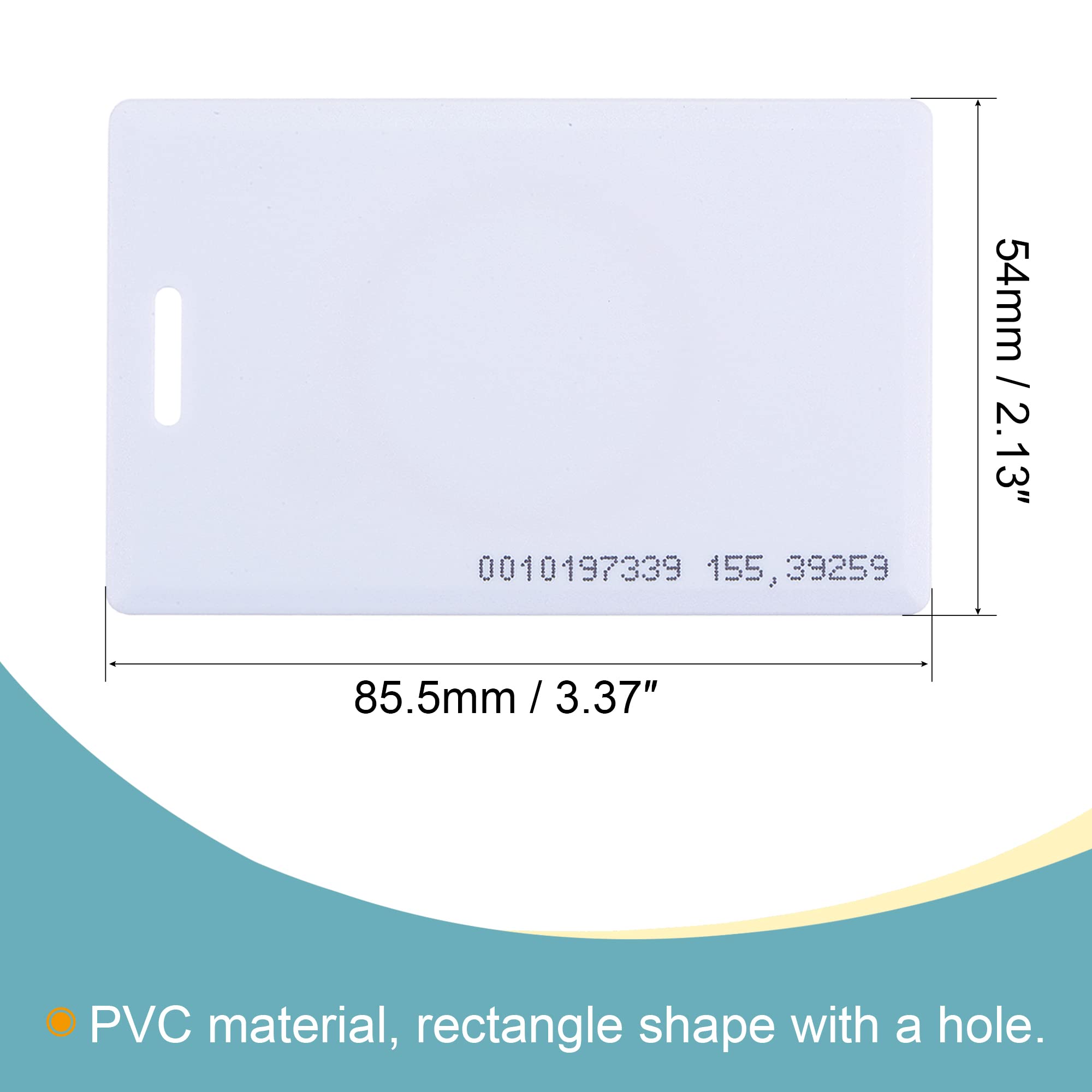 sourcingmap Electronics carte RFID TK4100 blanche lot de 10