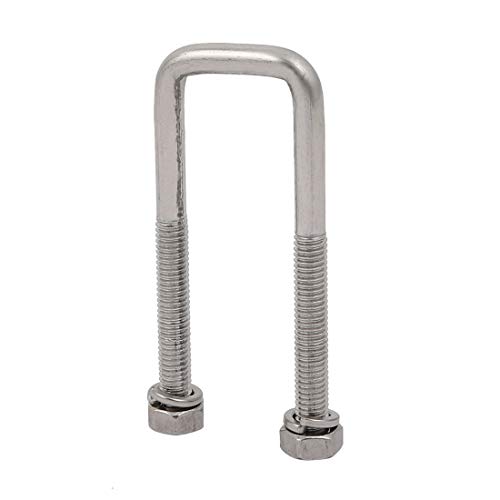 SOURCINGMAP Home boulon U carré M6 inox 20mm 2pcs