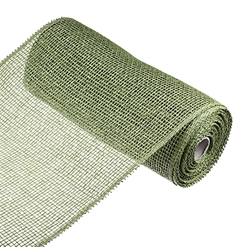 sourcing map Home & Garden ruban maille 10 pouces vert foncé 9 m