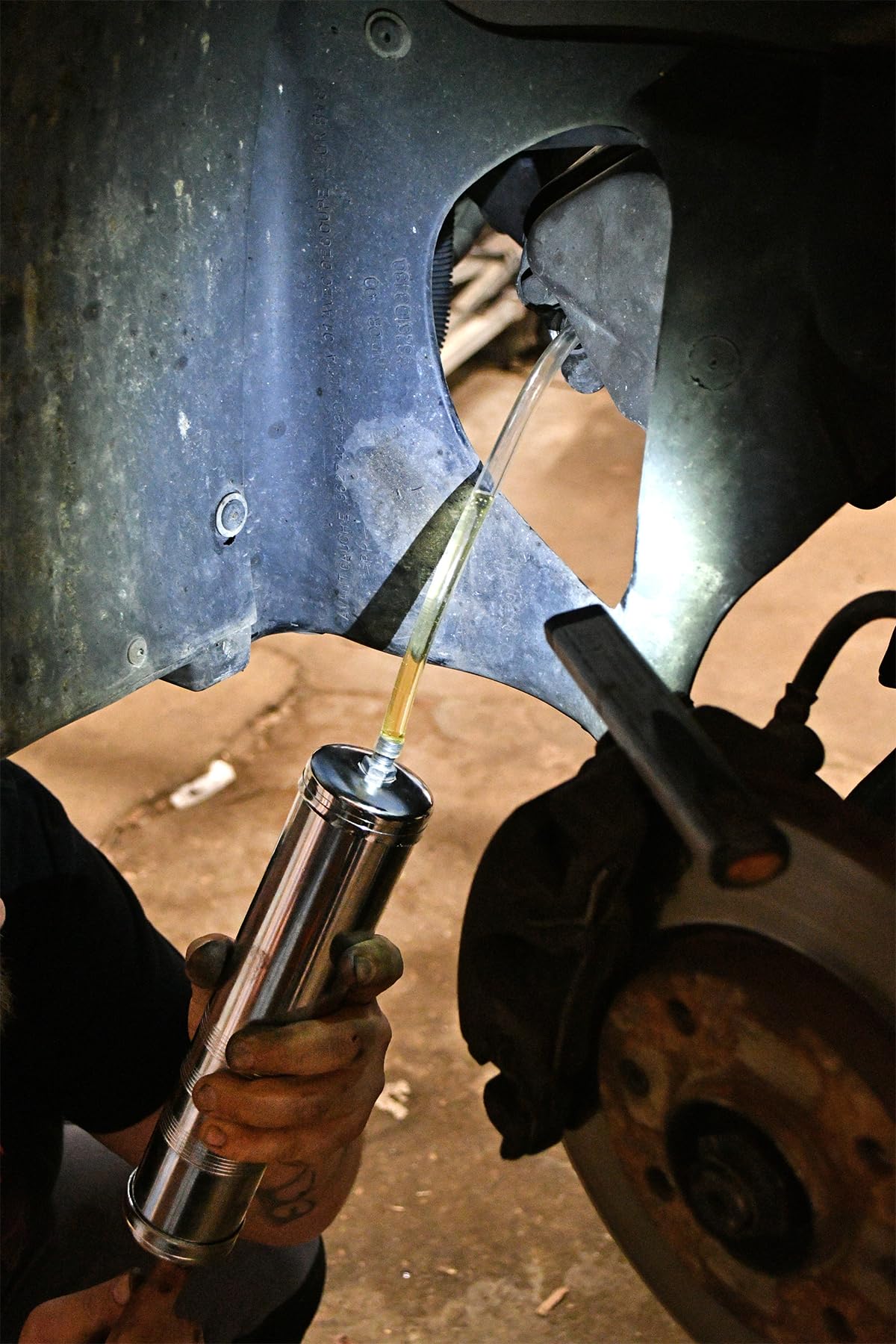Precision Steel seringue à huile métallique 500ml flexible 30cm