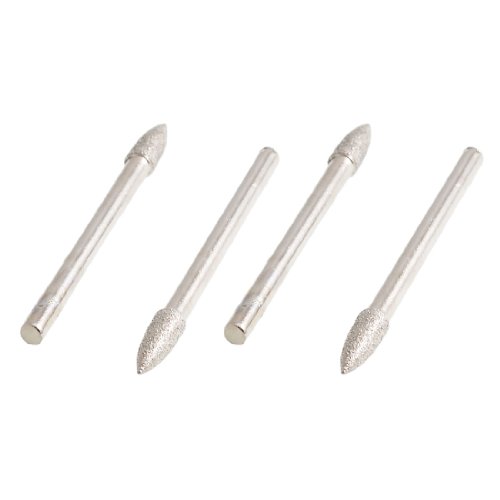 Sourcingmap Pointe Conique 4x4mm Fraise Diamant 4 pcs Tige 3mm
