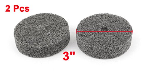 sourcingmap Industrial roue polissage nylon noir 75mm lot 2