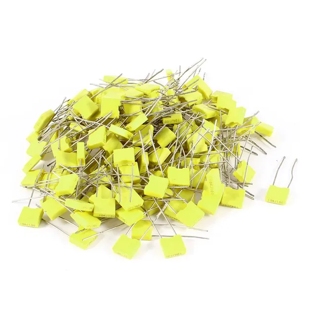 Sourcingmap 104J100 0.1uF 100V Condensateur film jaune 150 pcs