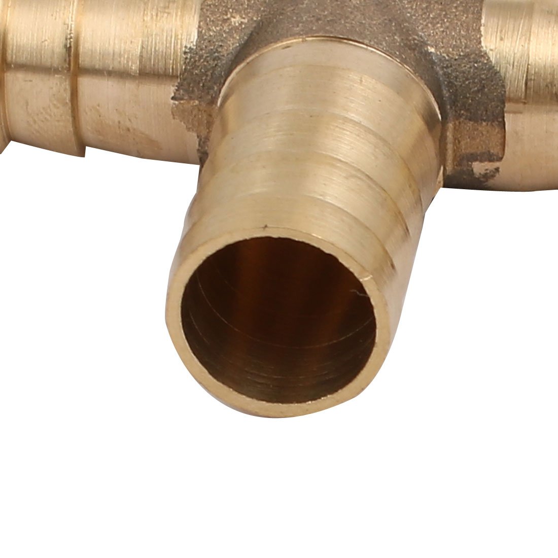 sourcingmap raccord T cannelé laiton 12mm lot 3