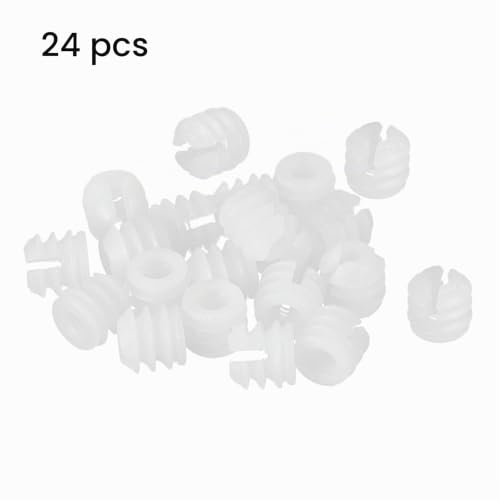 sourcing map Ecrou insert meuble nylon M6 lot 24
