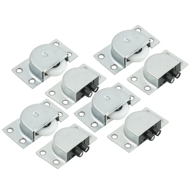 Sourcingmap Roulettes Porte Coulissante 23mm Blanc Lot 8
