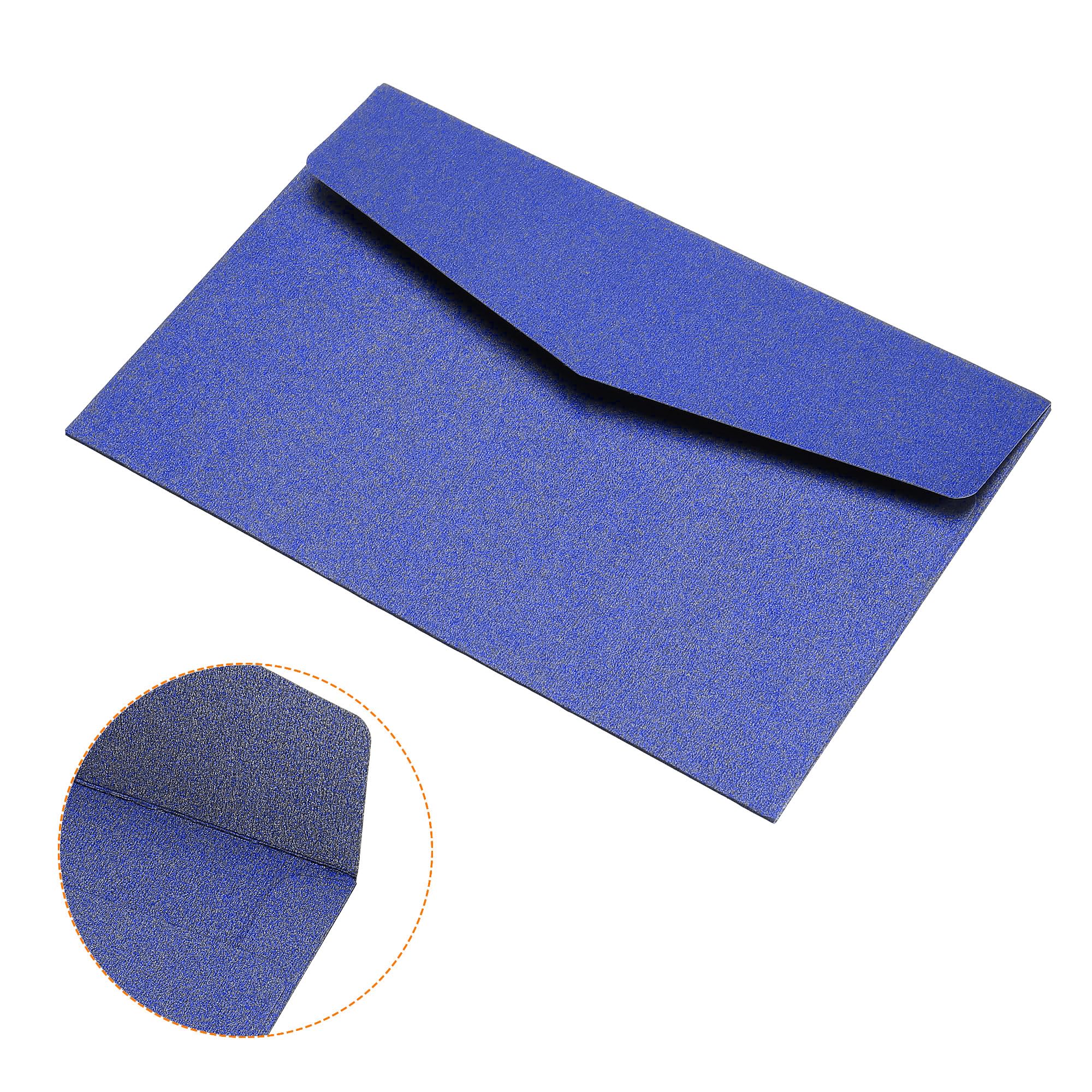 sourcing map enveloppe 11x16cm lot 25 bleue carte invitation