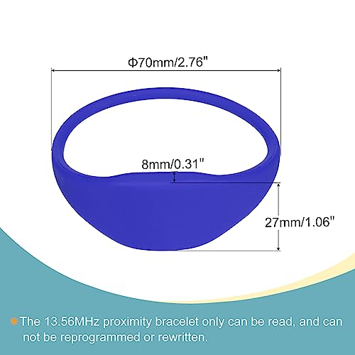 Sourcing Map Electronics bracelet RFID 13,56 MHz bleu lot de 5