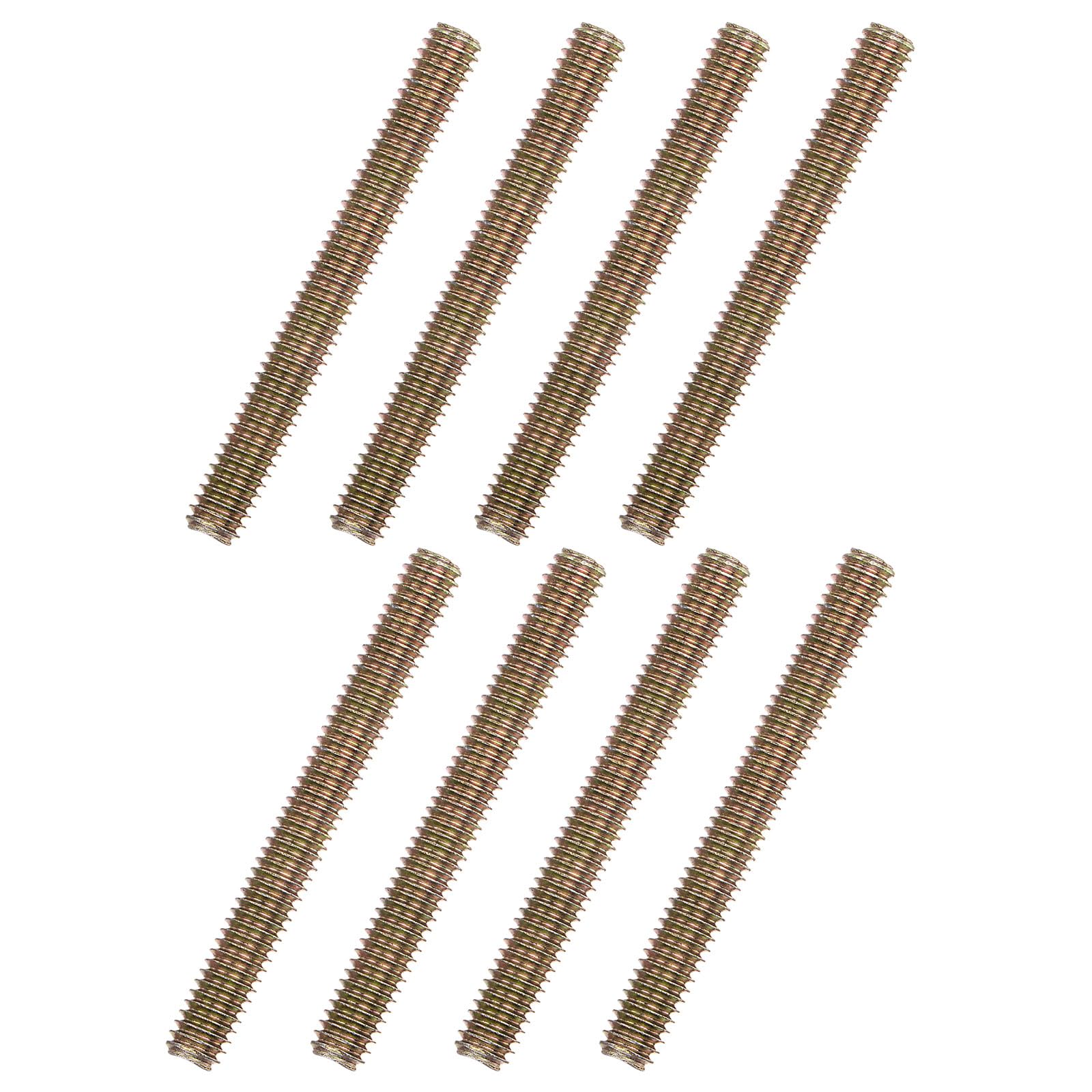 Sourcingmap 8 tiges filetées M8 3" acier zinc 5/16