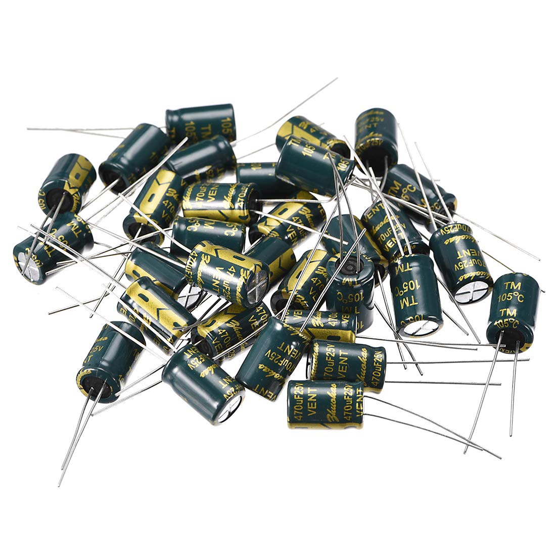 Sourcingmap 470uF 25V condensateur électrolytique 8x12mm lot 35