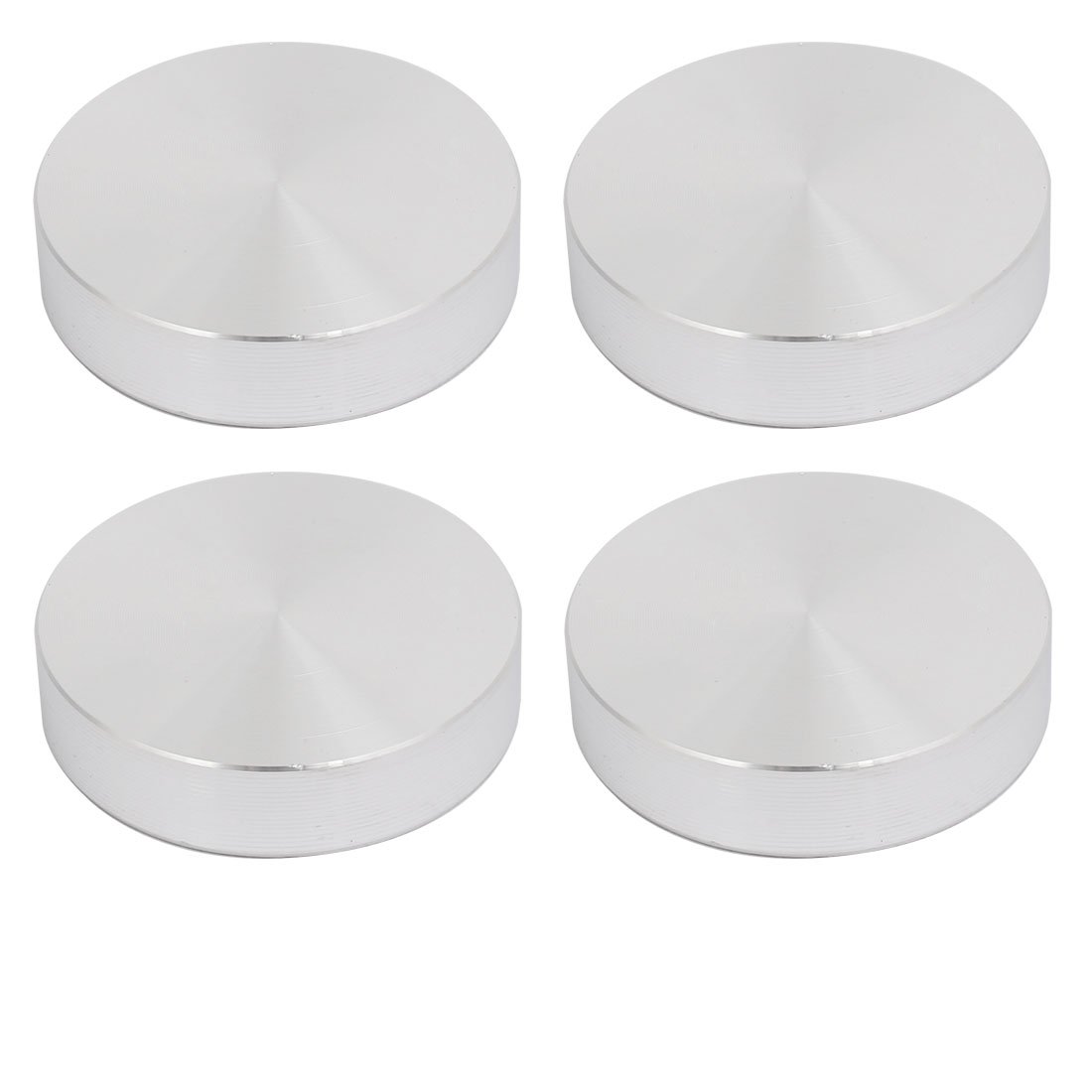 sourcingmap Disque Aluminium 40mm M8 Argent Table Verre Lot 4