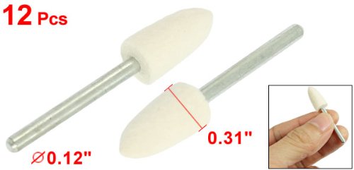 Sourcingmap feutre polissage conique 8,5 mm lot de 12