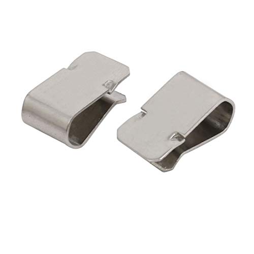 Sourcing Map Home Clip U Ressort Inox 21,4x12mm 20pcs