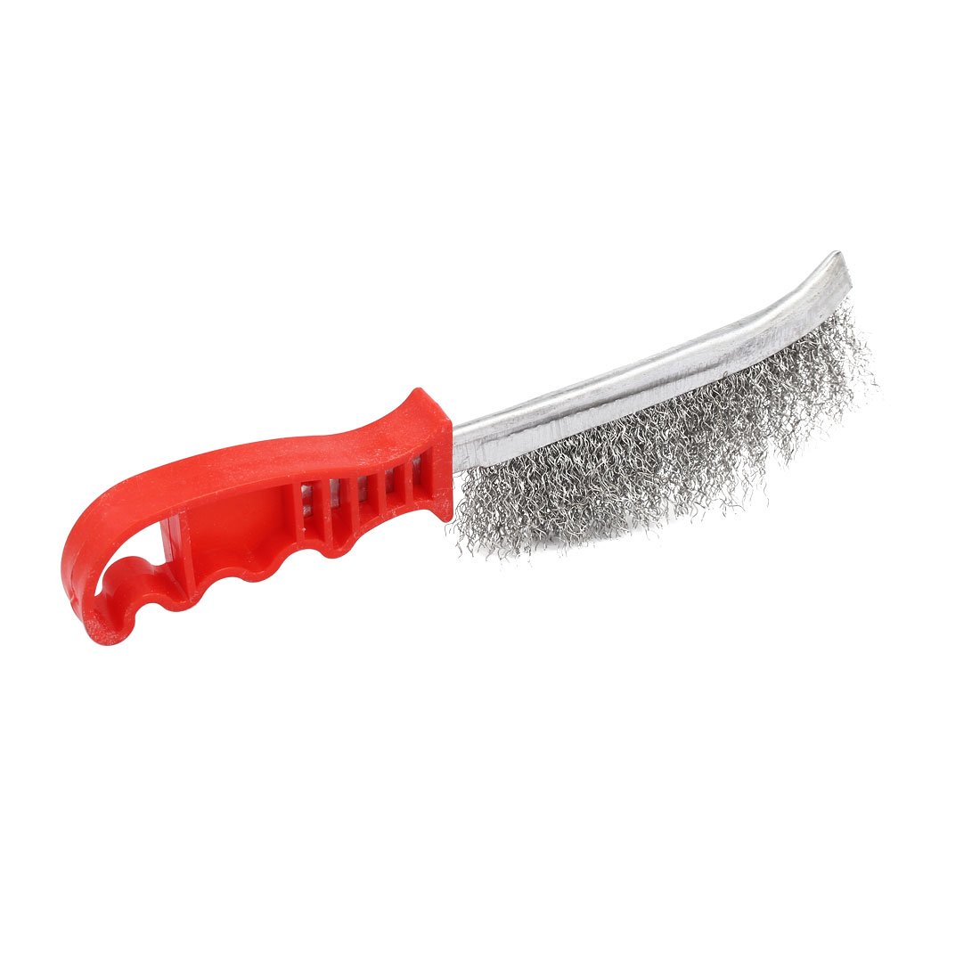 SOURCINGMAP brosse métallique acier manche plastique 2pcs