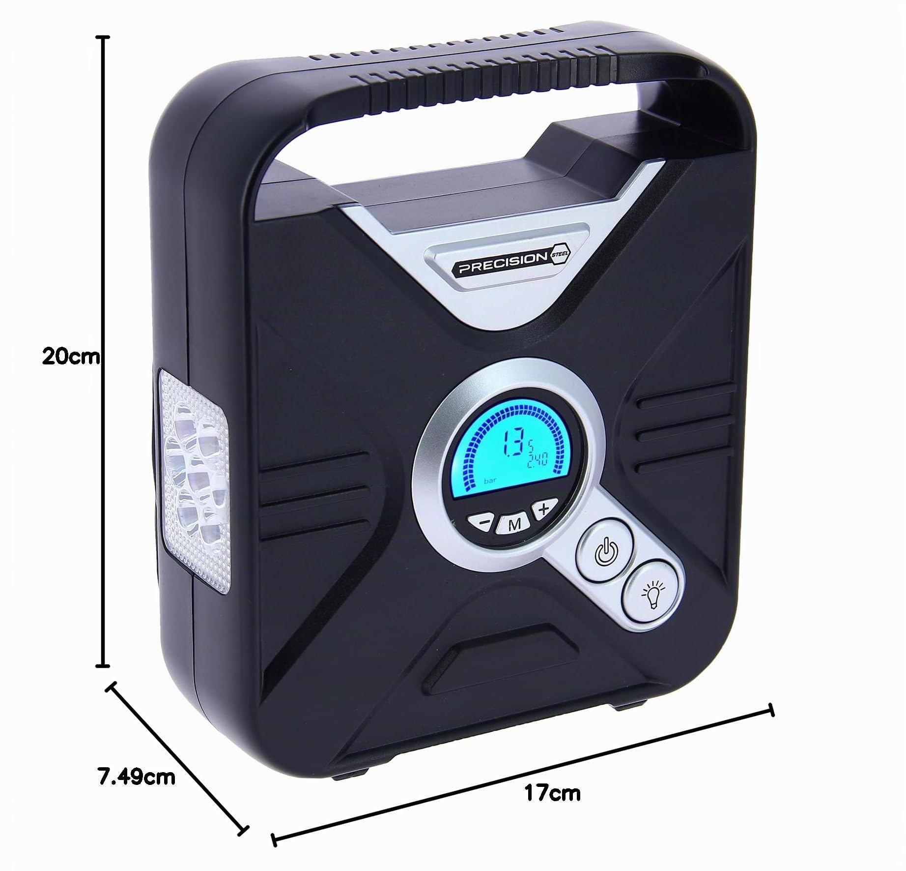 Precision Steel compresseur air programmable 12V 7 bar