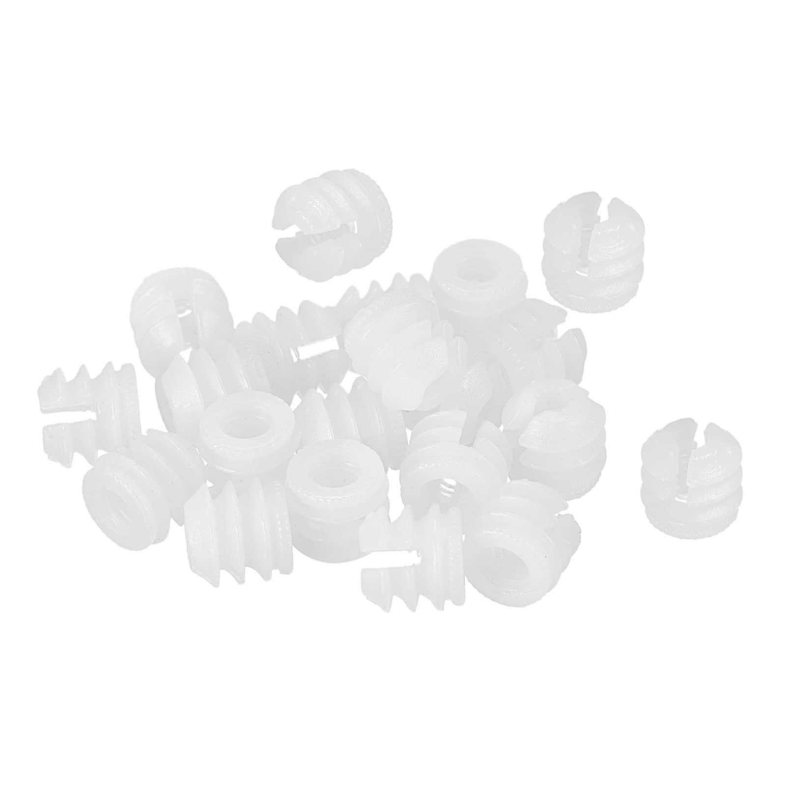 sourcing map Ecrou insert meuble nylon M6 lot 24