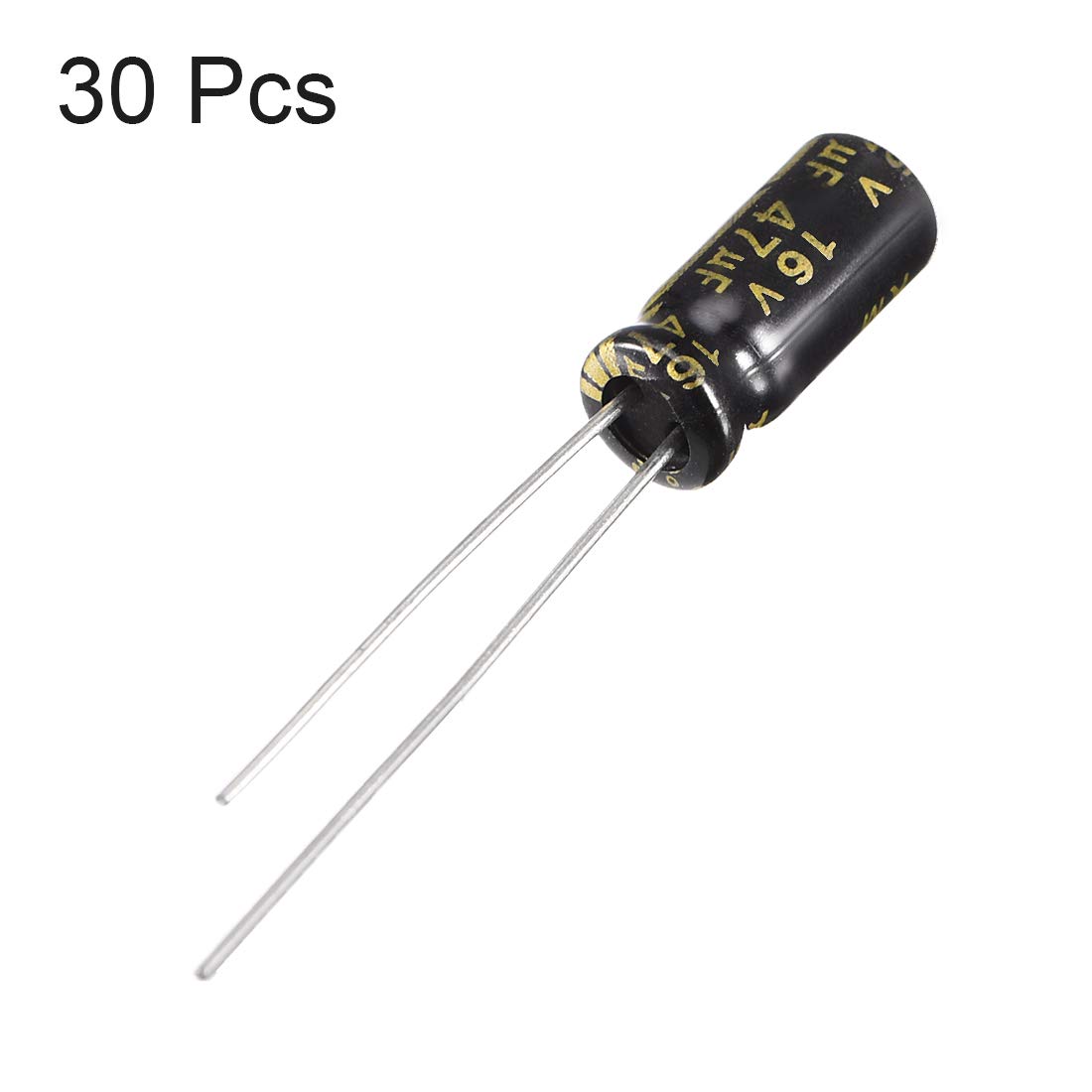 sourcing map 47uF 16V condensateur électrolytique alu lot 30